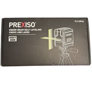 Prexiso Laser Level Self Leveling100Ft Rechargeable Cross Line Laser Green-Beam